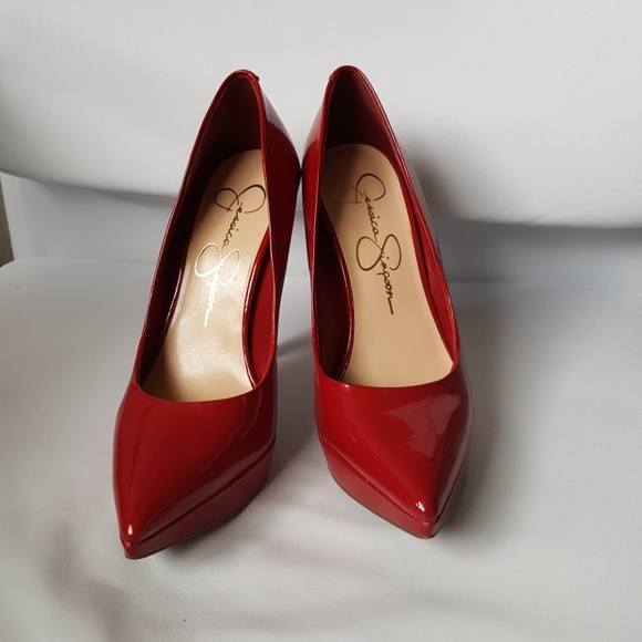 Jessica Simpson Shoes - Red patent leather pumps